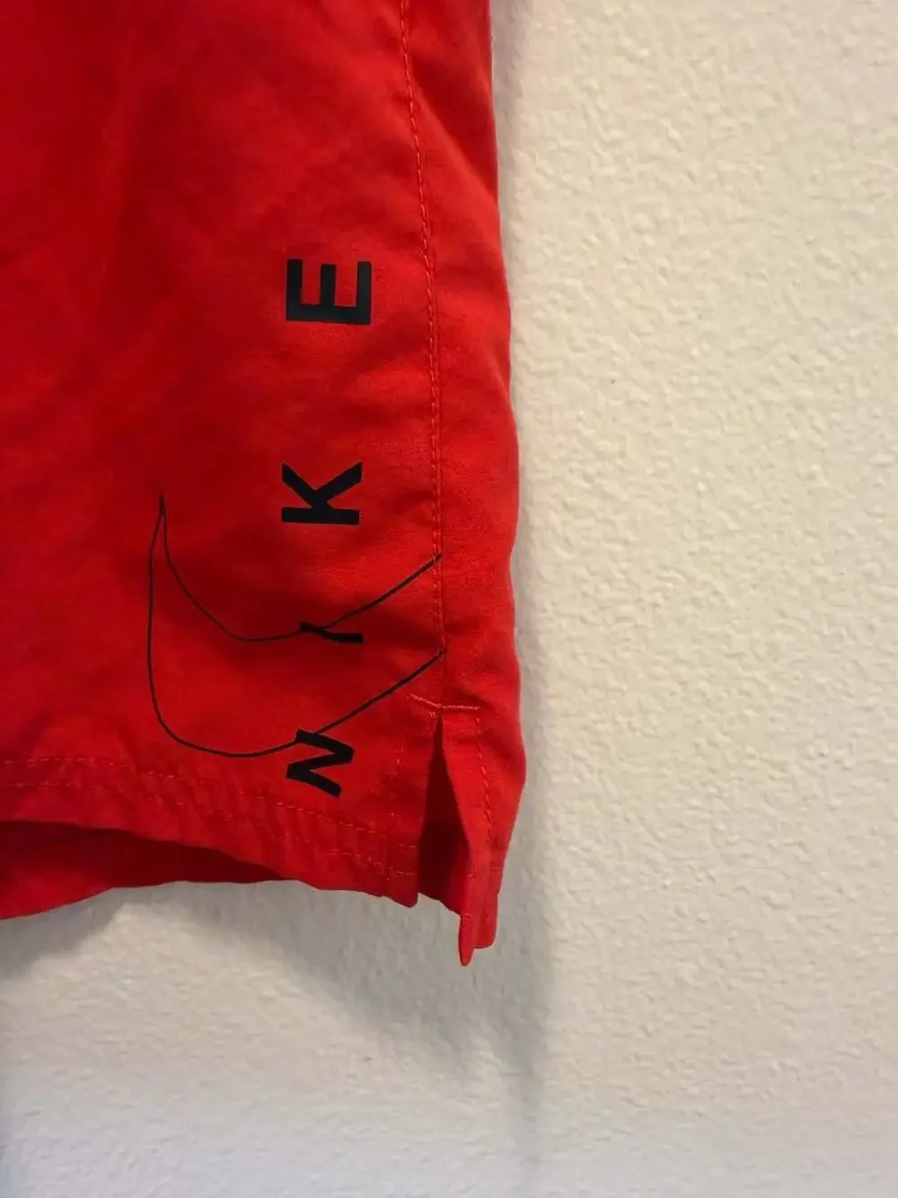 Nike Men's Red Volley Swim Shorts with Side Logo Size XXL
